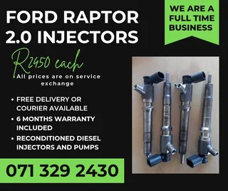 Ford Raptor 2.0 Injectors For Sale With Warranty