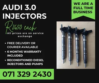 Audi 3.0 Injectors With Warranty Inc