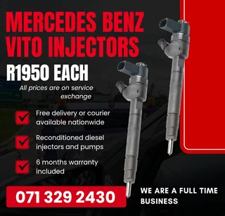 Mercedes Benz Vito Injectors For Sale With Warranty Included