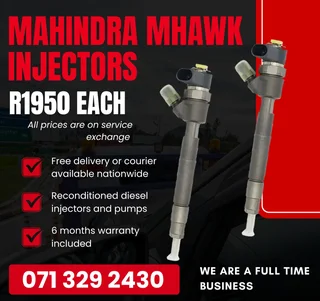 Mahindra Mhawk Injectors For Sale With Warranty