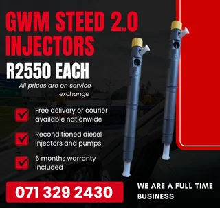 Gwm Steed 2.0 Injectors For Sale With Warranty