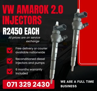 Vw Amarok 2.0 Injectors For Sale With Warranty