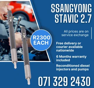 Ssangyong Stavic 2.7 Injectors For Sale With Warranty Included