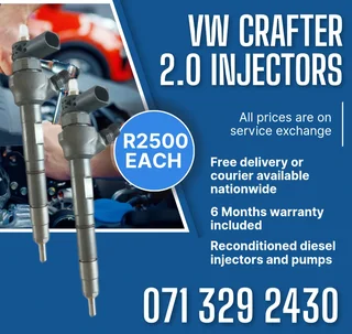 Vw Crafter 2.0 Injectors For Sale With Warranty