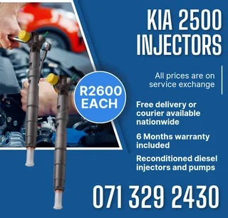 Kia 2500 Injectors For Sale With Warranty Included In