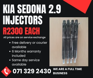 Kia Sedona 2.9 Injectors For Sale With Warranty