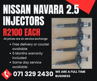 Nissan Navara 2.5 Injectors For Sale With Warranty