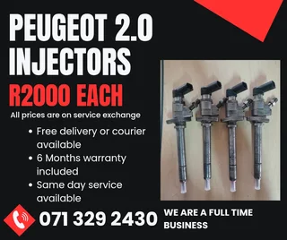 Peugeot 2.0 Injectors For Sale With Warranty Included