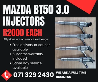 Mazda Bt50 3.0 Injectors For Sale With Warranty