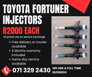 Toyota Fortuner 2.5 Injectors For Sale With Warranty Included
