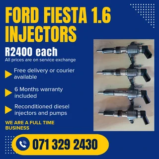 Ford Fiesta 1.6 Injectors For Sale With Warranty