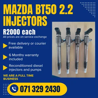 Mazda Bt50 2.2 Injectors For Sale With Warranty Included