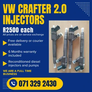 Vw Crafter 2.0 Injectors For Sale With Warranty Included