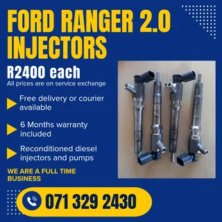 Ford Ranger 2.0 Injectors For Sale With Warranty
