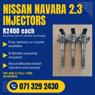 Nissan Navara 2.3 Injectors For Sale With Warranty