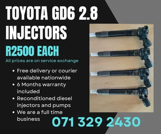 Toyota Gd6 2.8 Injectors For Sale With Warranty Included