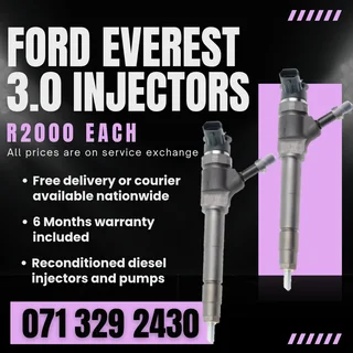 Ford Everest 3.0 Injectors For Sale With Warranty