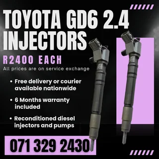 Toyota Gd6 2.4 Injectors For Sale With Warranty