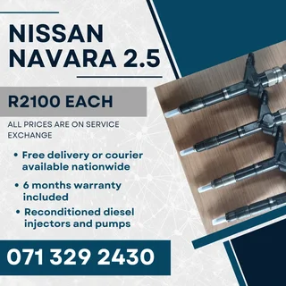 Nissan Navara 2.5 Injectors For Sale With Warranty Included