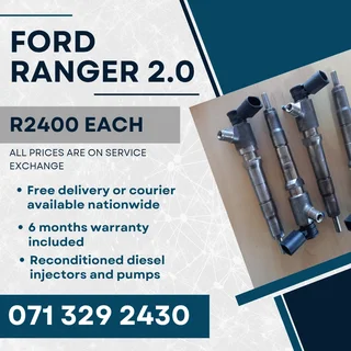 Ford Ranger 2.0 Injectors For Sale With Warranty Included