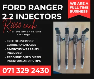 Ford Ranger 2.2 Injectors For Sale With Warranty Included