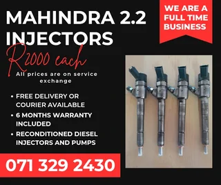 Mahindra 2.2 Injectors For Sale With Warranty Included In