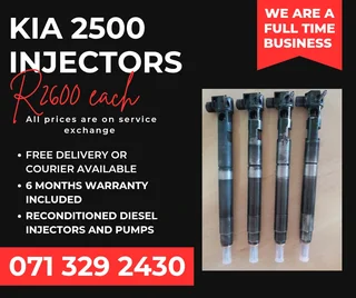 Kia 2500 Injectors For Sale With Warranty Included