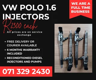 Vw Polo 1.6 Injectors For Sale With Warranty