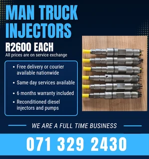 Man Truck Injectors For Sale With Warranty Included