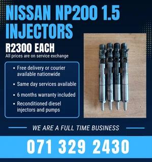 Nissan Np200 1.5 Injectors For Sale With Warranty Included In