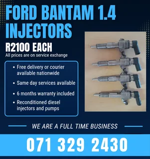 Ford Bantam 1.4 Injectors For Sale With Warranty Included