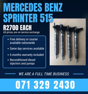 Mercedes Benz Sprinter 515 Injectors For Sale With Warranty Included
