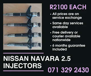 Nissan Navara 2.5 Injectors For Sale With Warranty