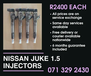 Nissan Juke 1.5 Injectors For Sale With Warranty