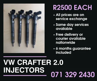 Vw Crafter 2.0 Injectors For Sale With