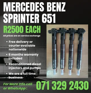 Mercedes Benz Sprinter 651 Injectors For Sale With Warranty Included