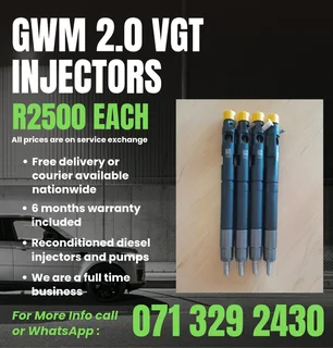 Gwm 2.0 Vgt Injectors For Sale With Warranty Included