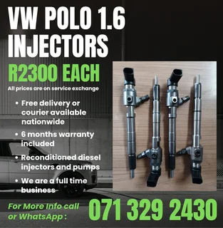 Vw Polo 1.6 Injectors For Sale With Warranty Included