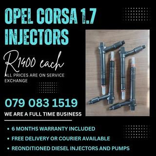Opel Corsa 1.7 Injectors For Sale With Warranty