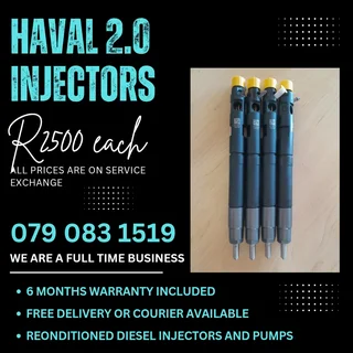 Haval 2.0 Injectors For Sale With Warranty Included