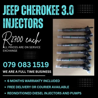 Jeep Cherokee 3.0 Injectors For Sale With Warranty Included