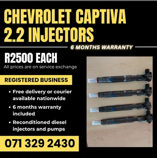 Chevrolet Captiva 2.2 Injectors For Sale With Warranty