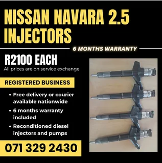 Nissan Navara 2.5 Injectors For Sale With Warranty Included
