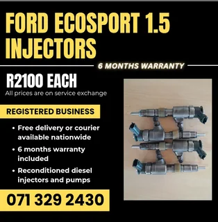 Ford Ecosport 1.5 Injectors For Sale With Warranty