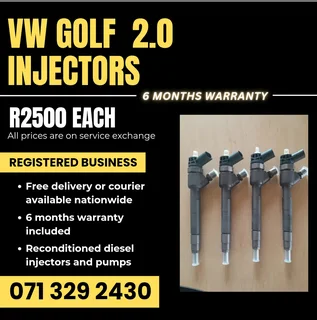 Vw Golf 2.0 Injectors For Sale With Warranty Included