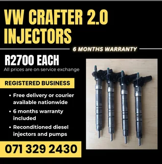 Vw Crafter 2.0 Injectors For Sale With Warranty Included In