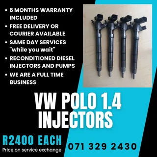 Vw Polo 1.4 Injectors For Sale With Warranty Included