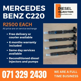 Mercedes Benz C220 Injectors For Sale With Warranty Included
