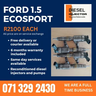 Ford Ecosport 1.5 Injectors For Sale With Warranty