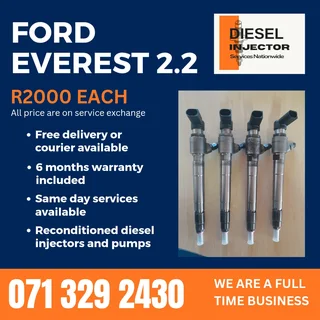 Ford Everest 2.2 Injectors For Sale With Warranty Included